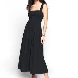 Reformation Mika Organic Cotton Fit Flare Fitted Bodice Midi Dress Size 4